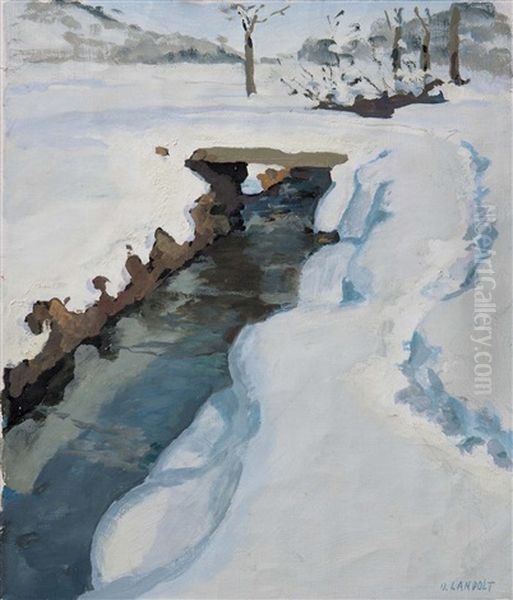 Luzern - Wurzenbach Im Schnee by Otto Landolt