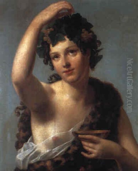 Le Jeune Bacchus Oil Painting by Charles Paul Landon