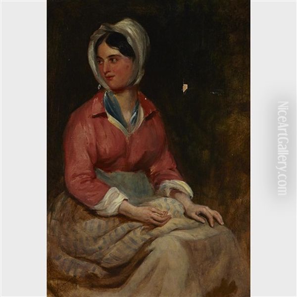 Portrait Of A Young Woman Oil Painting by Sir Edwin Henry Landseer