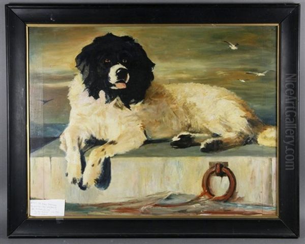 Portrait Of A Dog Oil Painting by Sir Edwin Henry Landseer