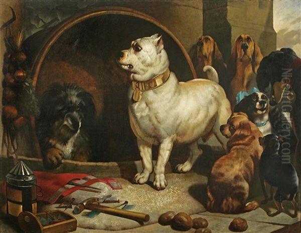 Alexander And Diogenes Oil Painting by Sir Edwin Henry Landseer