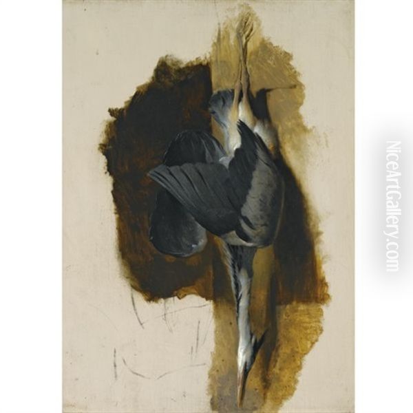 Dead Heron (study) Oil Painting by Sir Edwin Henry Landseer