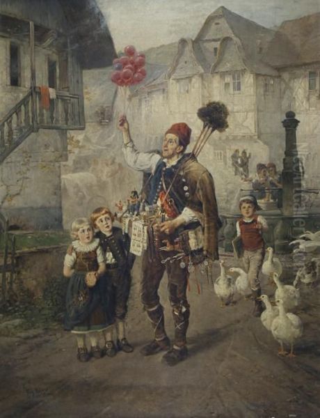 The Toymaker Of Nuremberg Oil Painting by Fritz Beinke