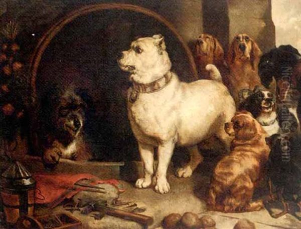 Alexander And Diogenes Oil Painting by Sir Edwin Henry Landseer