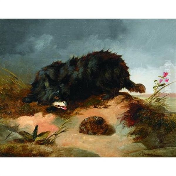 The Confrontation Oil Painting by Sir Edwin Henry Landseer