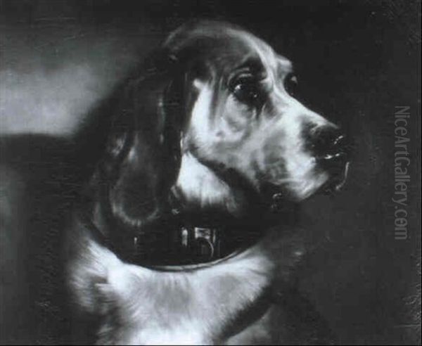 Head Of A Bloodhound Oil Painting by Sir Edwin Henry Landseer