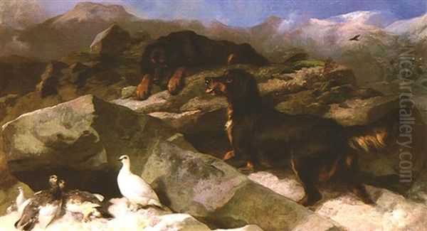 The Ptarmigan Hill Oil Painting by Sir Edwin Henry Landseer