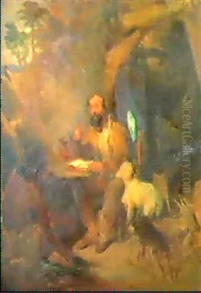 Robinson Crusoe Oil Painting by Sir Edwin Henry Landseer