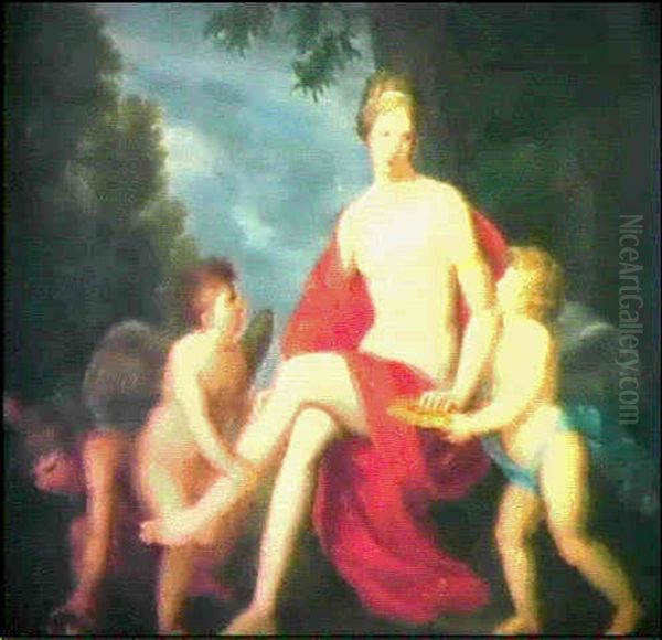 Venus Et Amours Oil Painting by Jan de Landtseer