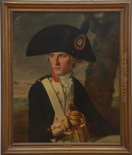 Portrait Of A Solider Oil Painting by Jean Louis Laneuville