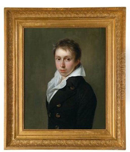 Portrat Des Edouard Jean Joseph Van De Velde Oil Painting by Jean Louis Laneuville