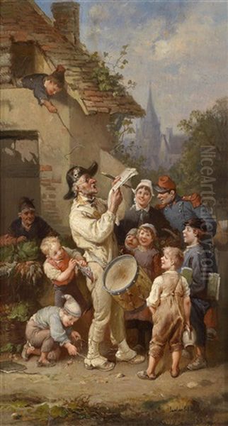 Der Gehanselte Ausrufer Oil Painting by Francois-Louis Lanfant