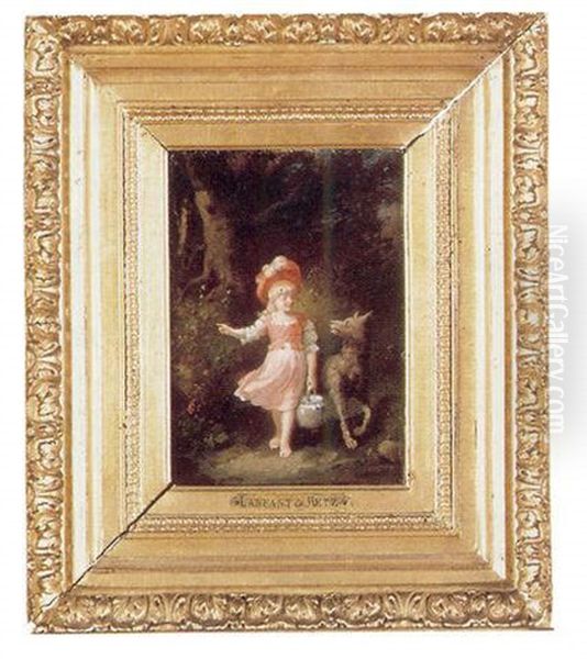 Le Petit Chaperon Rouge Et Le Loup Oil Painting by Francois-Louis Lanfant