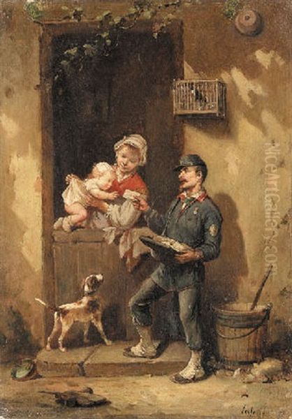 A Delivery by Francois-Louis Lanfant