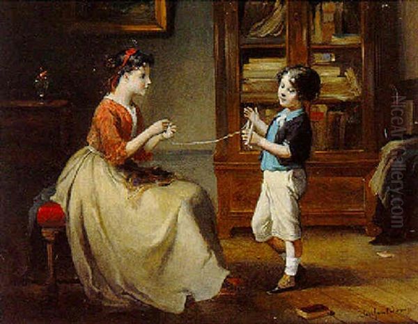 The Little Helper by Francois-Louis Lanfant