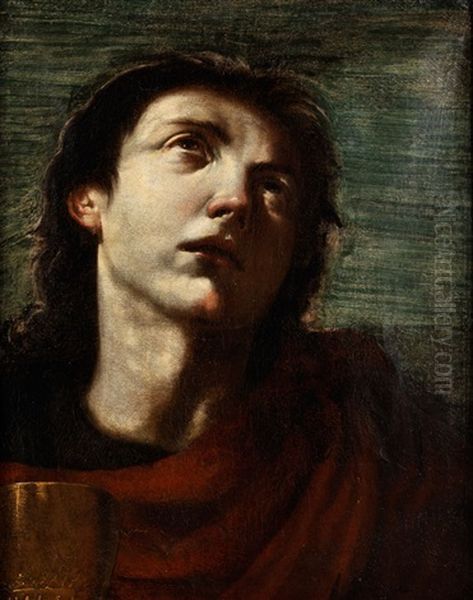 Heiliger Johannes Evangelist Oil Painting by Giovanni Lanfranco