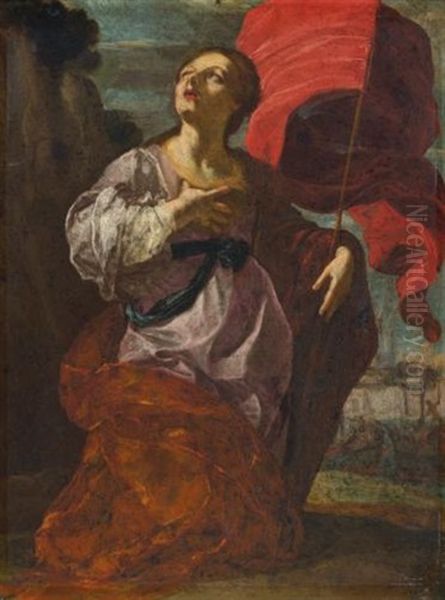 Saint Ursula Oil Painting by Giovanni Lanfranco