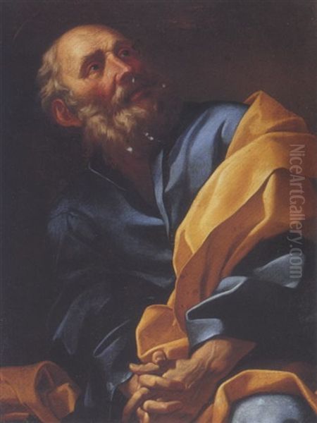 Saint Peter Oil Painting by Giovanni Lanfranco