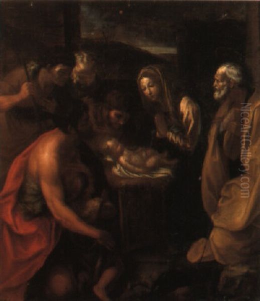 The Adoration Of The Shepherds Oil Painting by Giovanni Lanfranco