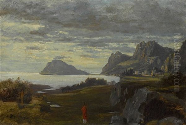 Erinnerung An Korfu Oil Painting by Albert Lang