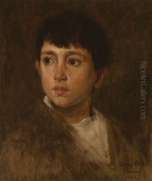 Bildnis Eines Jungen Oil Painting by Albert Lang