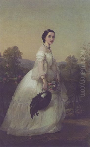 Jenny Lind, The Swedish Nightingale Oil Painting by Louis Lang