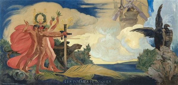 Les Poemes Heroiques - Les Tenebres Chassees Par La Lumiere by Maurice Langaskens