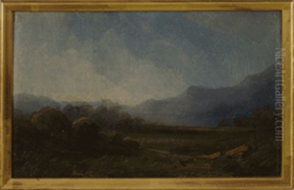 Voralpenlandschaft Oil Painting by Julius Lange