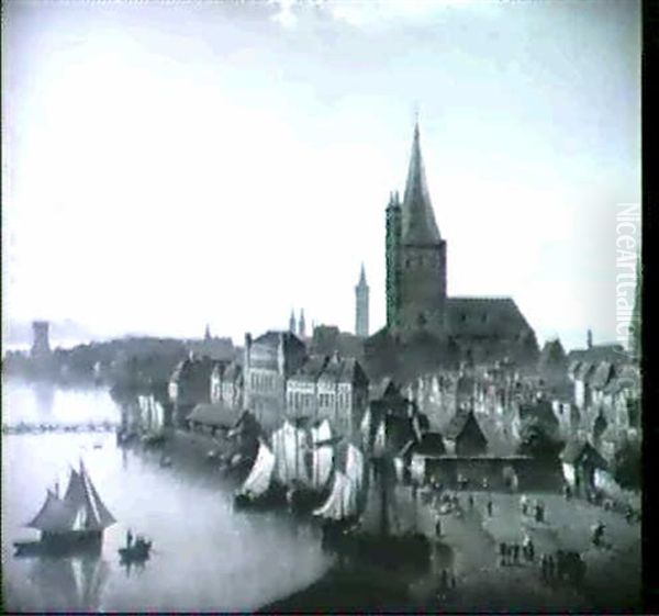 Ansicht Von Koln Oil Painting by Ludwig Lange