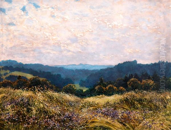 Letni Panorama Oil Painting by Karel Langer