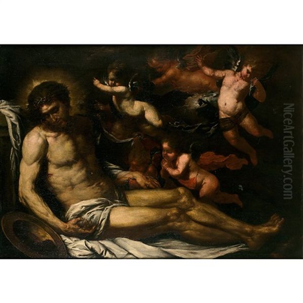 Lamentation Sur Le Corps Du Christ by Giovanni Battista Langetti