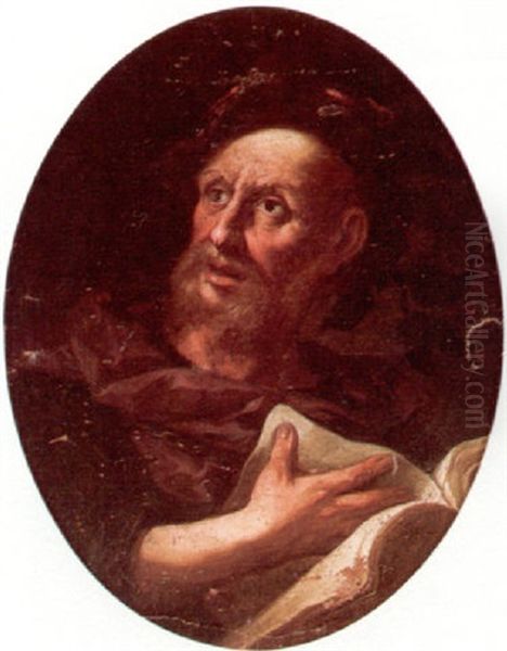 Portrait Of A Poet Oil Painting by Giovanni Battista Langetti