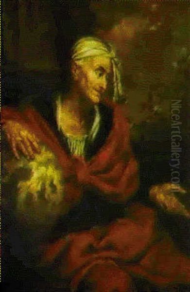 Un Philosophe Oil Painting by Giovanni Battista Langetti