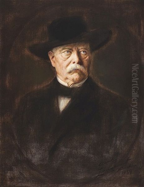 Bildnis Des Otto Von Bismarck Oil Painting by Carl Langhorst