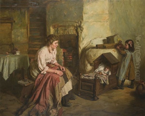 Maternity Oil Painting by Walter Langley