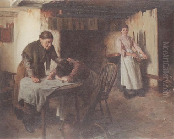 Grief Oil Painting by Walter Langley