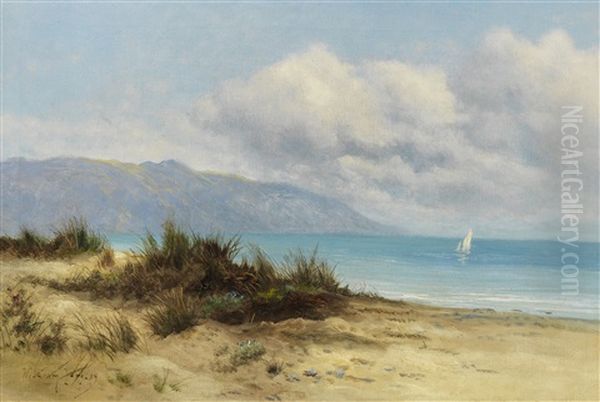 Kustenlandschaft Mit Dunen Oil Painting by William Langley