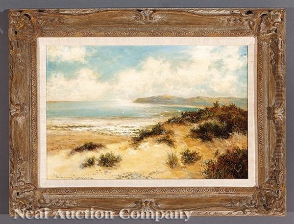 Coastal Landscape (2 Works) Oil Painting by William Langley