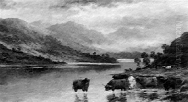 Loch Eck Oil Painting by William Langley