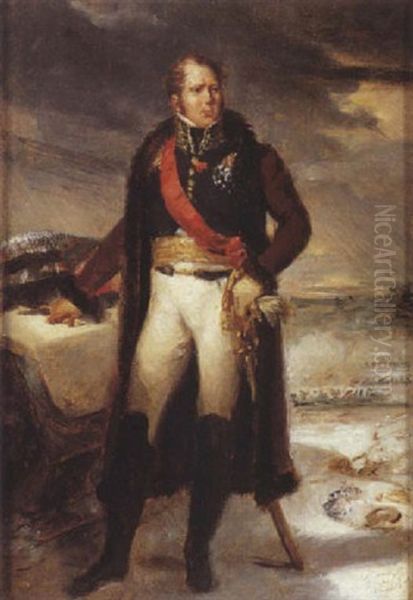 Portrait Du Marechal Ney Oil Painting by Jerome-Martin Langlois