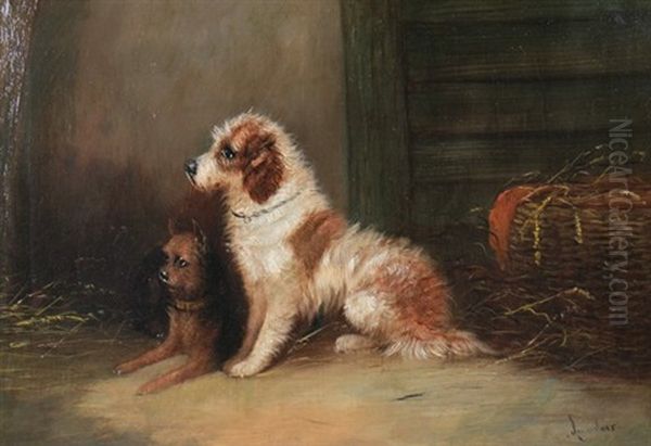 Spaniel Oil Painting by Mark William Langlois