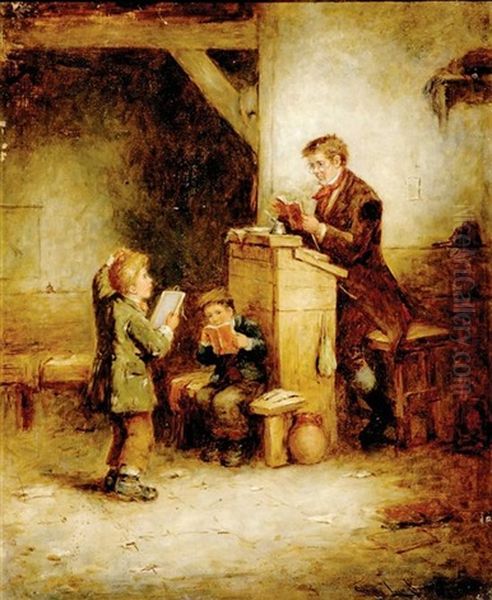 The Schoolmaster Oil Painting by Mark William Langlois