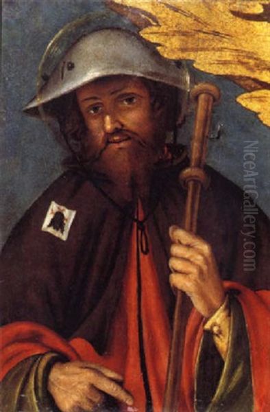 Saint Roch Oil Painting by Bernardino Lanino