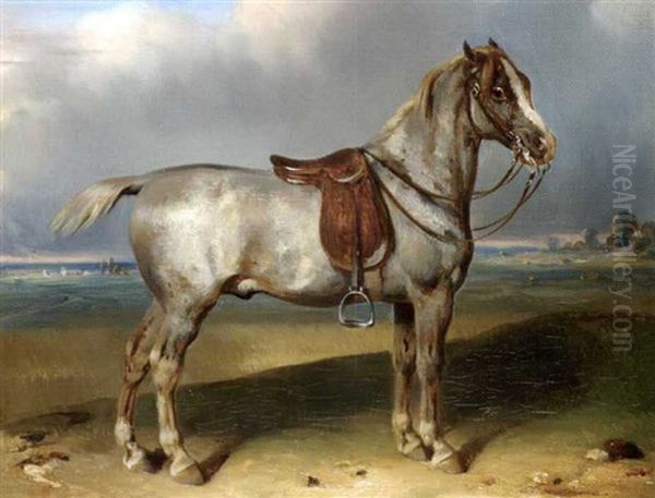 Cheval Oil Painting by Francois Emile de Lansac