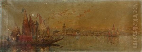 Venice Oil Painting by Walter Franklin Lansil