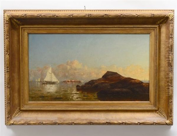 Off The South Shore Oil Painting by Walter Franklin Lansil