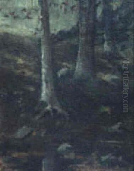 A Deserted Pasture, 1893 Oil Painting by Walter Franklin Lansil