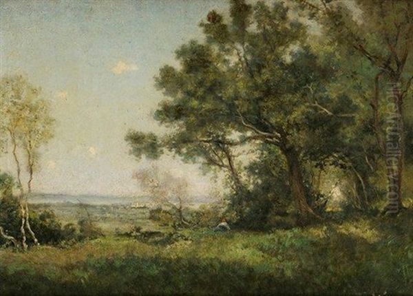 Repos En Foret Oil Painting by Emmanuel Lansyer