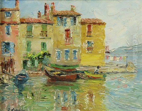 View Of Amalfi Coast Oil Painting by Georgi Alexandrovich Lapchine