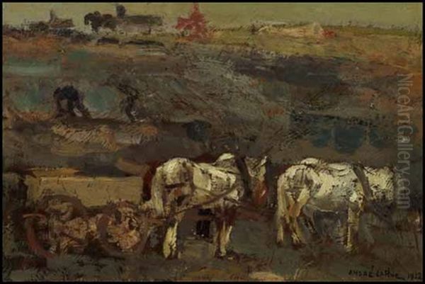 In The Fields Oil Painting by Andreas Christian Gottfried Lapine